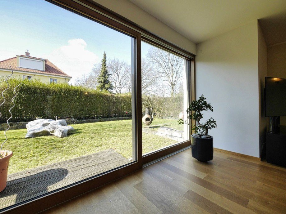 Blick in den Garten Zweifamilienhaus Darmstadt